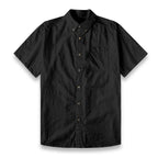 ByZaynCo men's black slub cotton short-sleeve shirt — product view 15