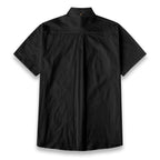 ByZaynCo men's black slub cotton short-sleeve shirt — product view 16