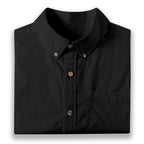 ByZaynCo men's black slub cotton short-sleeve shirt — product view 18