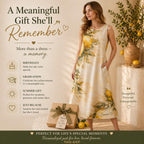Personalized Lemon Midi Dress | Custom Name Mediterranean Summer Dress