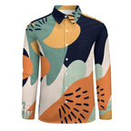Abstract Boho Button-Down Shirt | Unisex Art Print Top