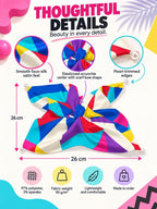 Colorful Geometric Bow Scrunchie - hero view