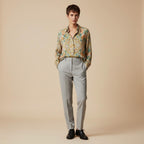 Baroque Print Button-Down Shirt | Unisex Vintage Statement Top