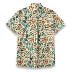 Men’s Botanical Watercolor Shirt | Coastal Summer Button-Up
