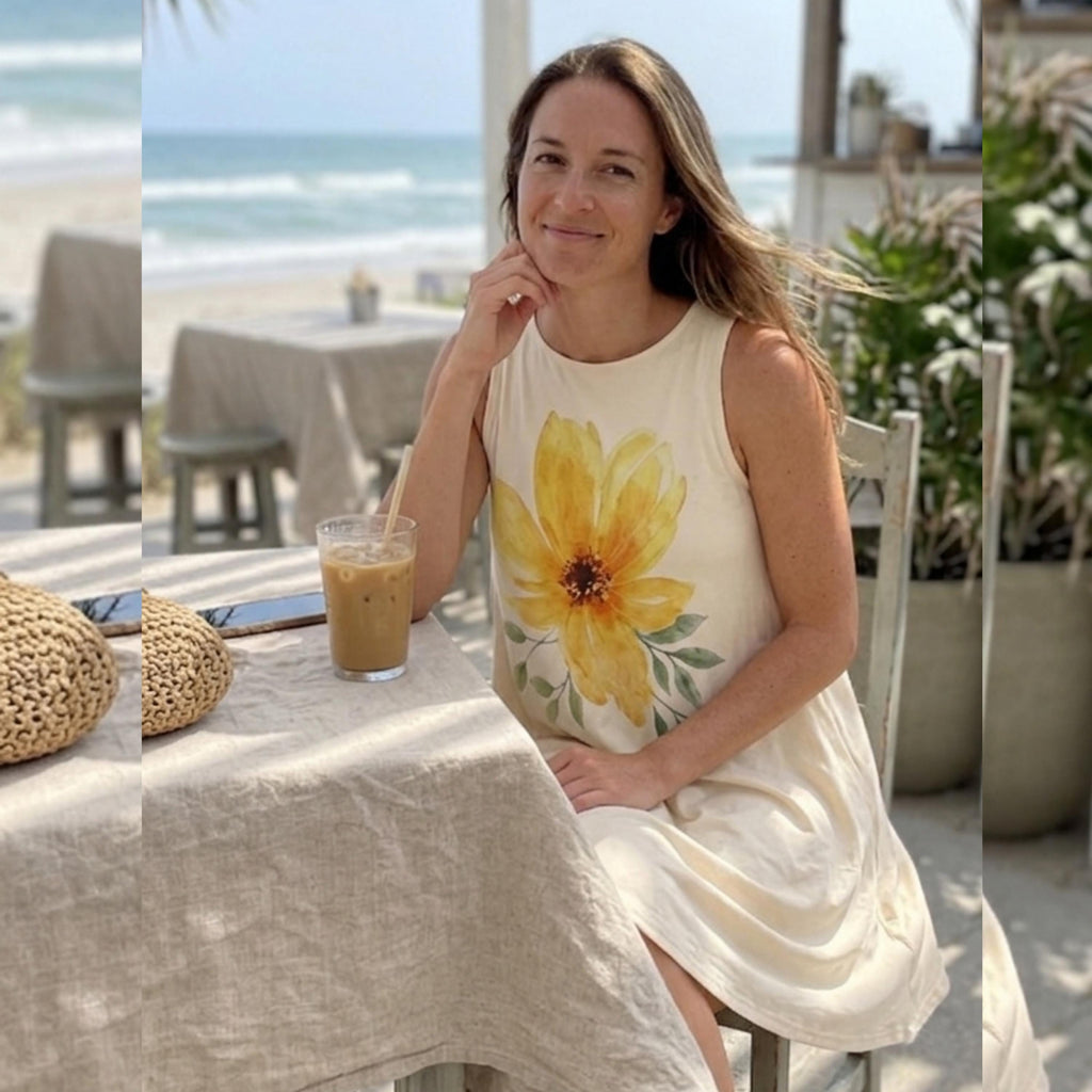 Yellow Floral A-Line Pocket Dress | Summer Vacation & Brunch Dress