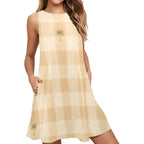 Gingham Mini Dress | Scandinavian Resort Pocket Sundress