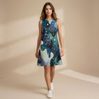 Atomic Print A-Line Dress | Science Teacher Pocket Dress