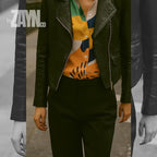Colorful Abstract Art Shirt | Gallery-Inspired Button-Up Blouse