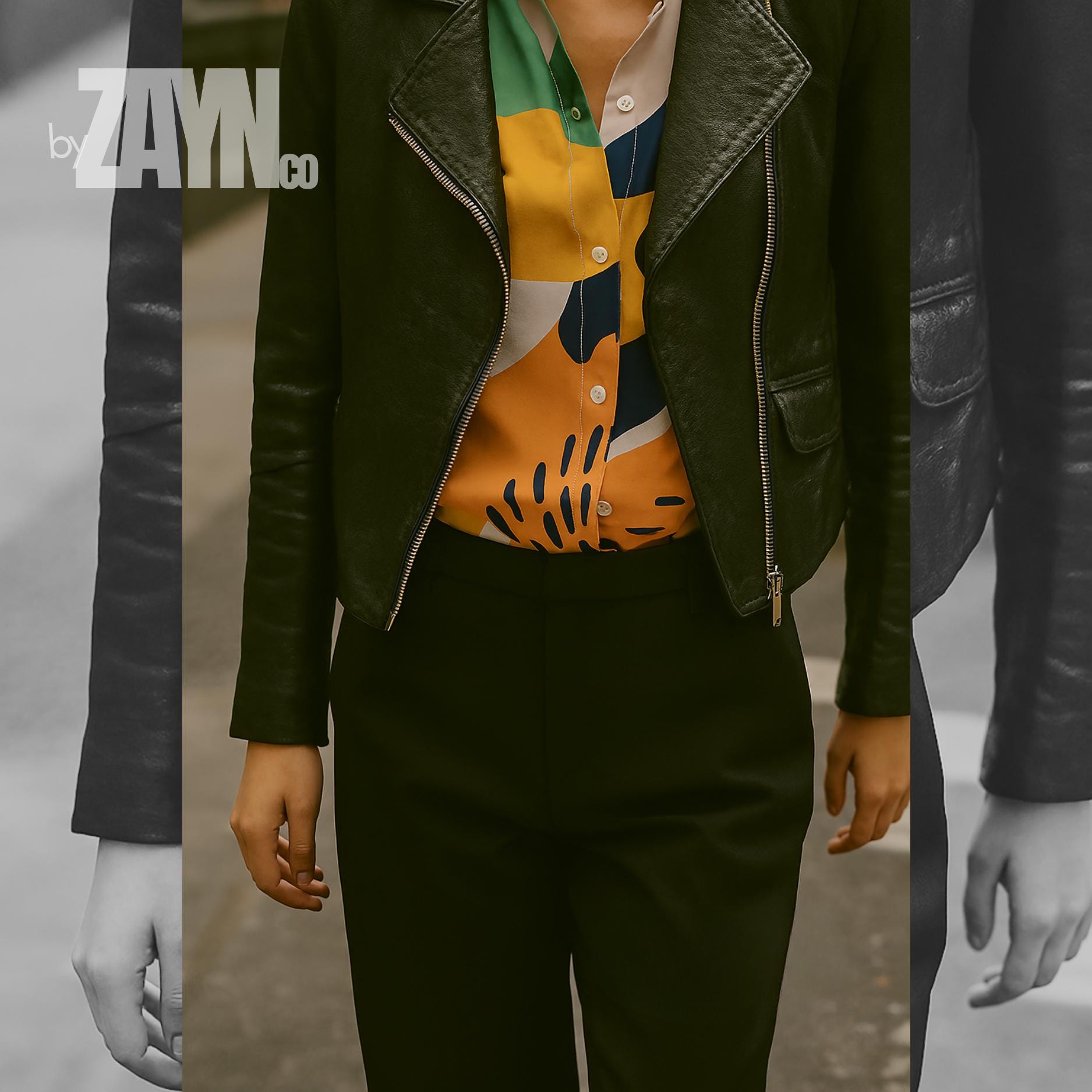 Colorful Abstract Art Shirt | Gallery-Inspired Button-Up Blouse