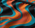 Retro Wave Bikini Set | Contrast Trim Triangle Swimsuit