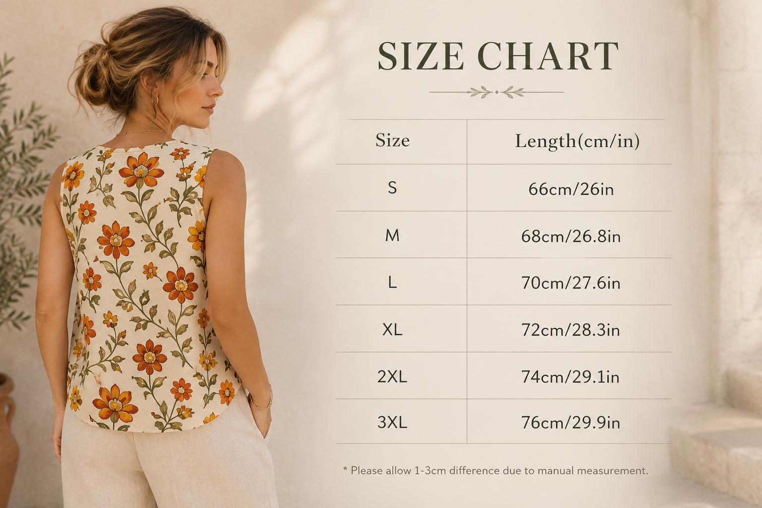 Retro Floral V-Neck Tank Top | 70s Boho Summer Blouse