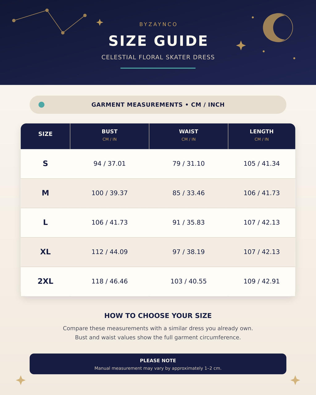Celestial Floral Midi Dress, Navy Moon Star Whimsigoth Sundress – image 13