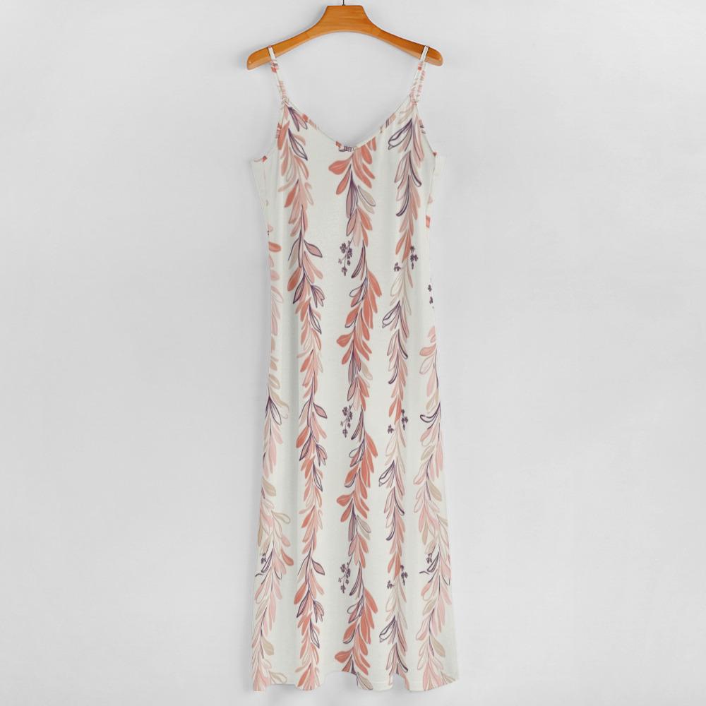 Boho Floral Maxi Slip Dress | Lightweight Beach Vacation Outfit