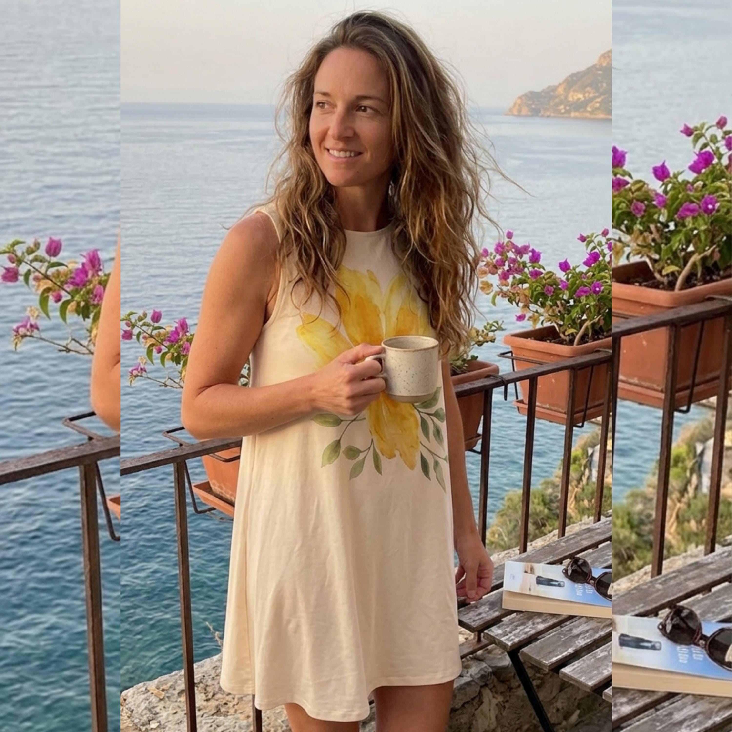 Yellow Floral A-Line Pocket Dress | Summer Vacation & Brunch Dress