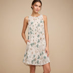 Floral A-Line Pocket Mini Dress | Lightweight Summer Dress