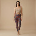Red Boho Paisley Leggings | High Waist Festival Yoga Pants