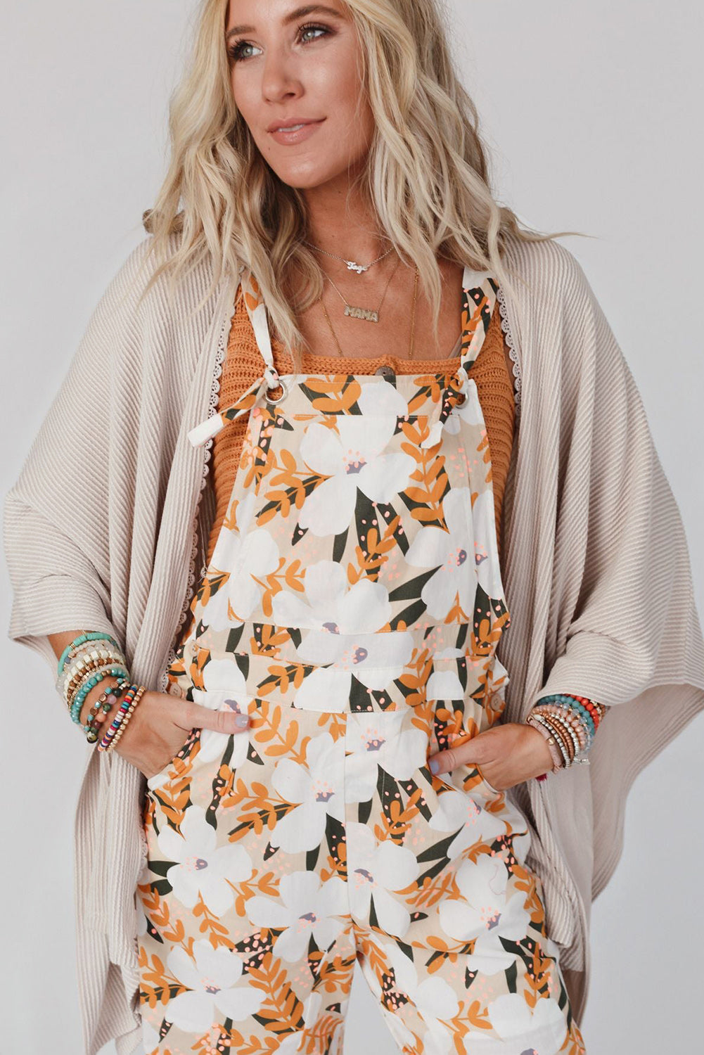 Women's Lace-Trim Ribbed Kimono Cardigan – Black or Apricot