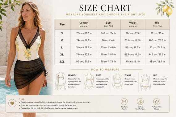 Lemon print one-piece swimsuit with mesh skirt – image 9
