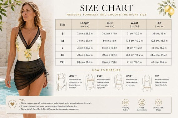 Ocean wave one-piece swimsuit with sheer ruched skirt – image 6