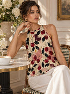 Cherry Print Tank Top close-up