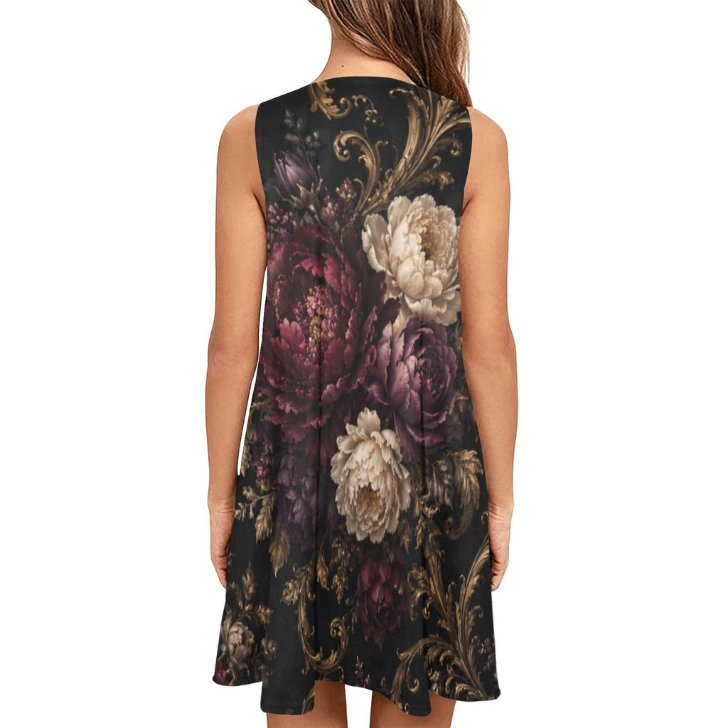 Baroque Peony A-Line Mini Dress with Pockets for Garden Party - image 9