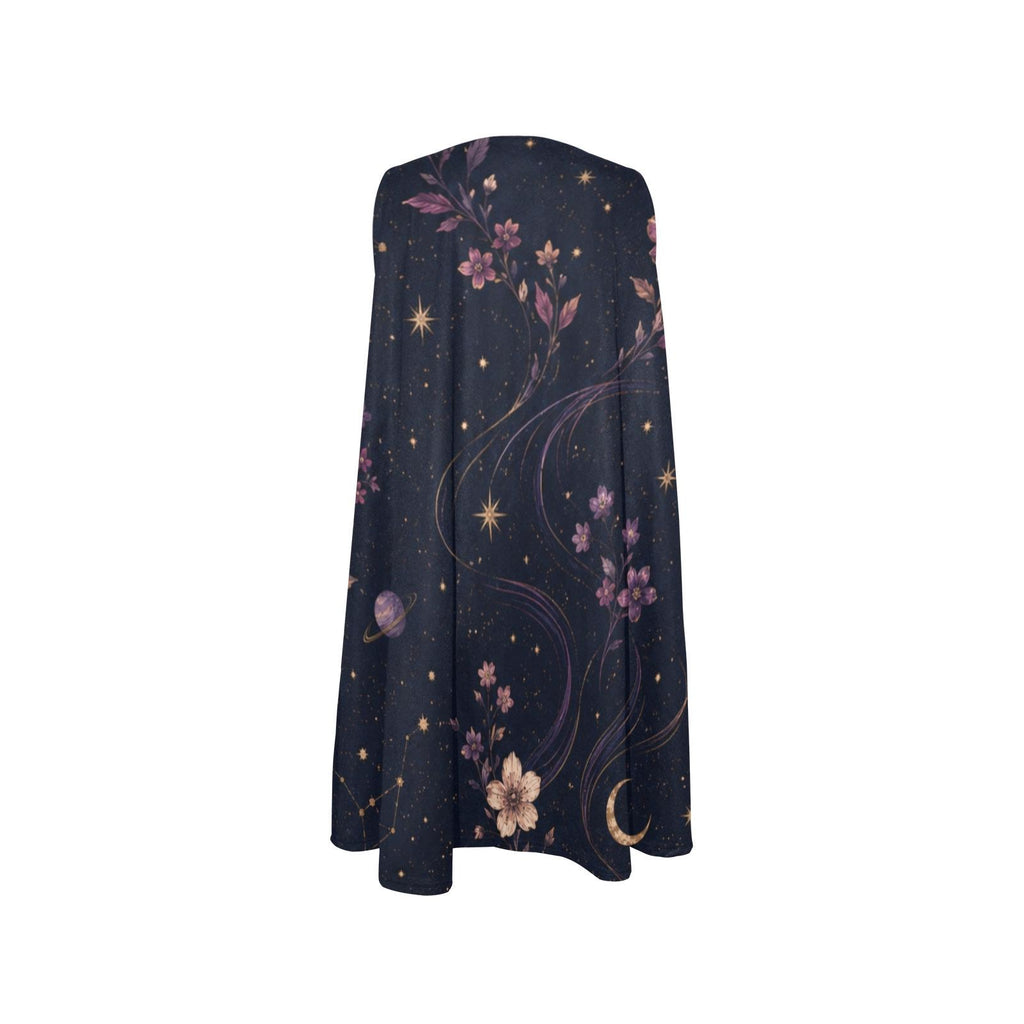Celestial Floral A-Line Mini Dress with Pockets - image 1