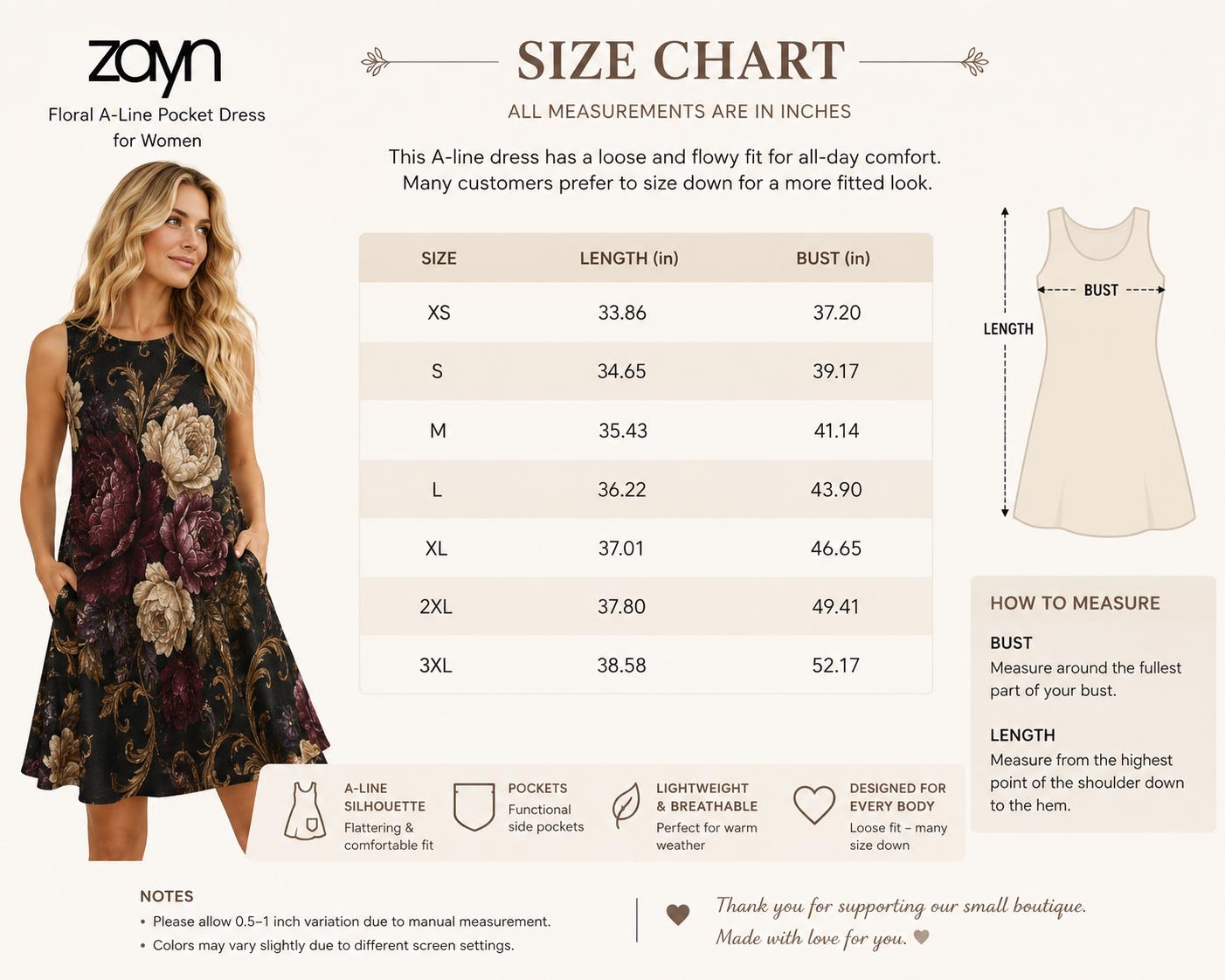 Abstract Brushstroke A-Line Mini Dress with Pockets - image 8