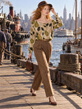 ByZaynCo Olive Green Botanical off shoulder sweatshirt - photo 1