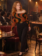 ByZaynCo 70s Retro Wave off shoulder sweatshirt - photo 3