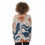 ByZaynCo Ocean Art off shoulder sweatshirt - photo 12