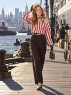 ByZaynCo Red White Stripe off shoulder sweatshirt - photo 8