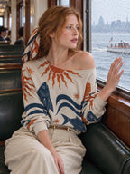 ByZaynCo Ocean Art off shoulder sweatshirt - photo 8