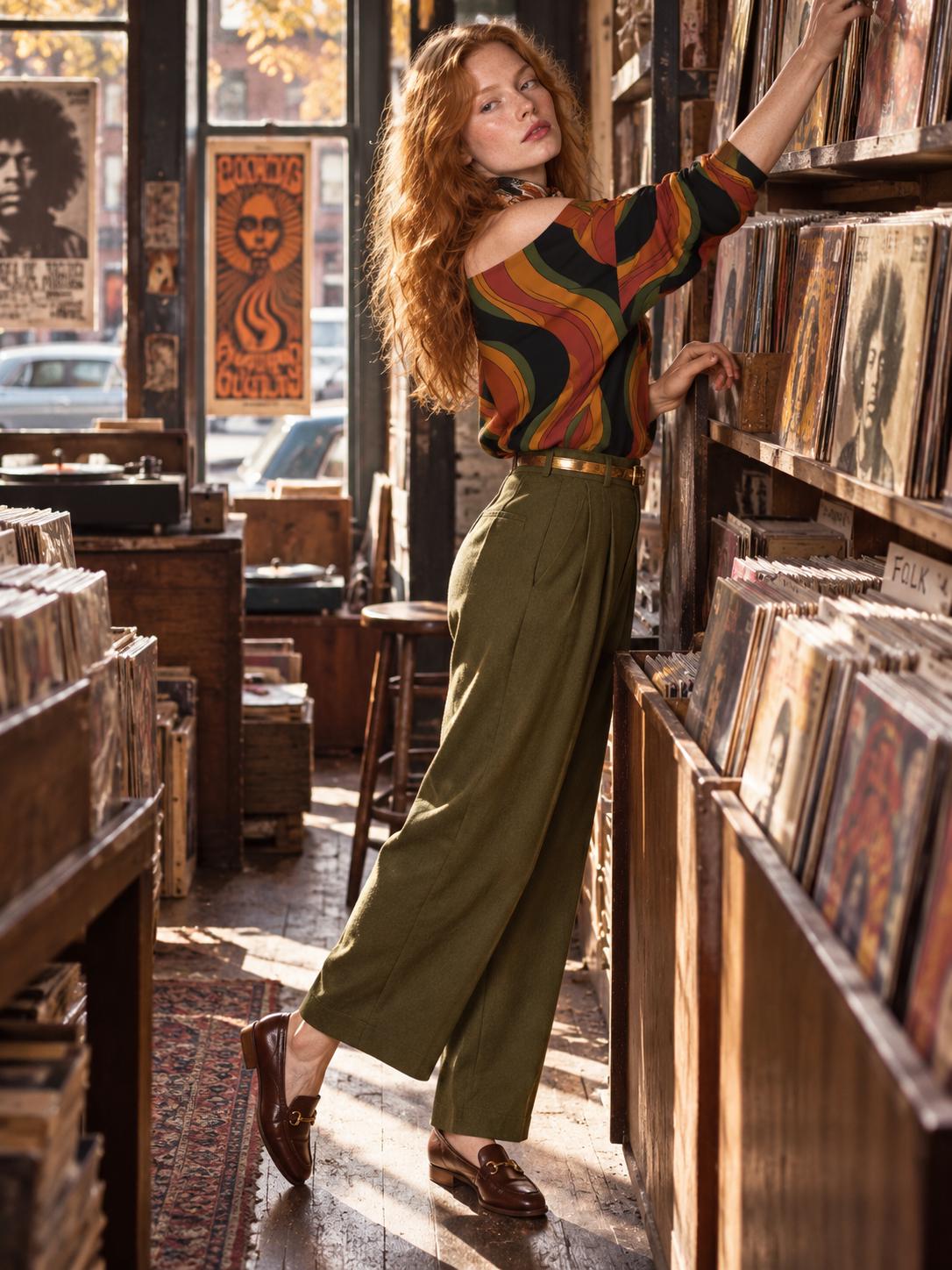 ByZaynCo 70s Retro Wave off shoulder sweatshirt - photo 7