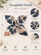 Seashell Bow Scrunchie - alternate view